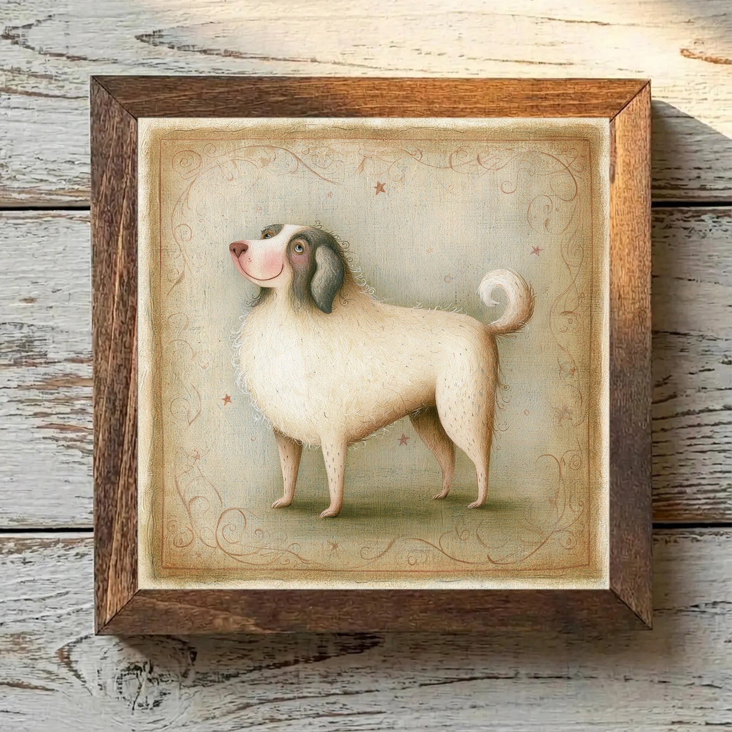 Great Pyrenees White & Badger - Variation 3