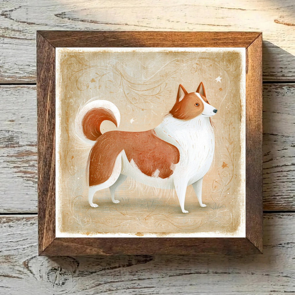 Icelandic Sheepdog - Reddish-Brown &
  White Reddish-Brown & White - Variation 1