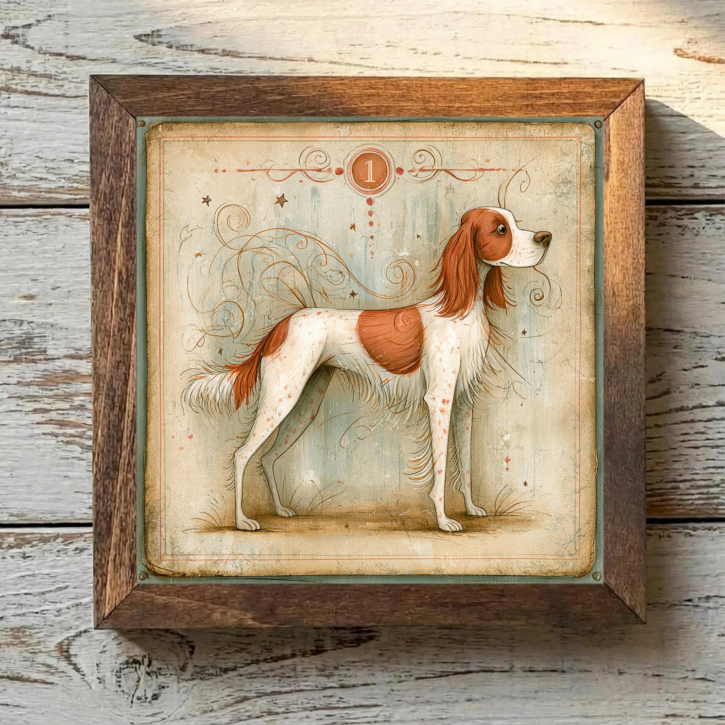 Irish Red and White Setter Red & White - Variation 1