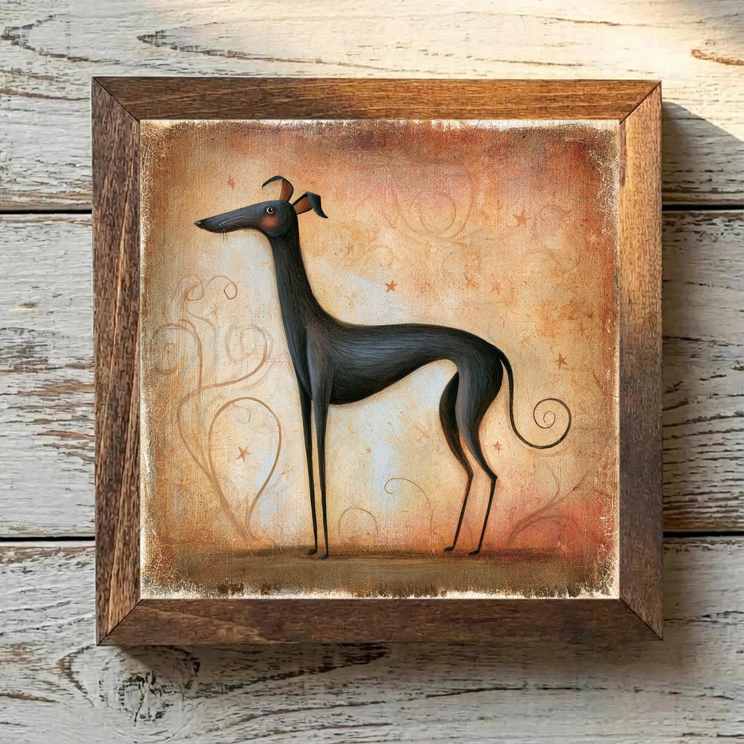 Italian Greyhound Black - Variation 2