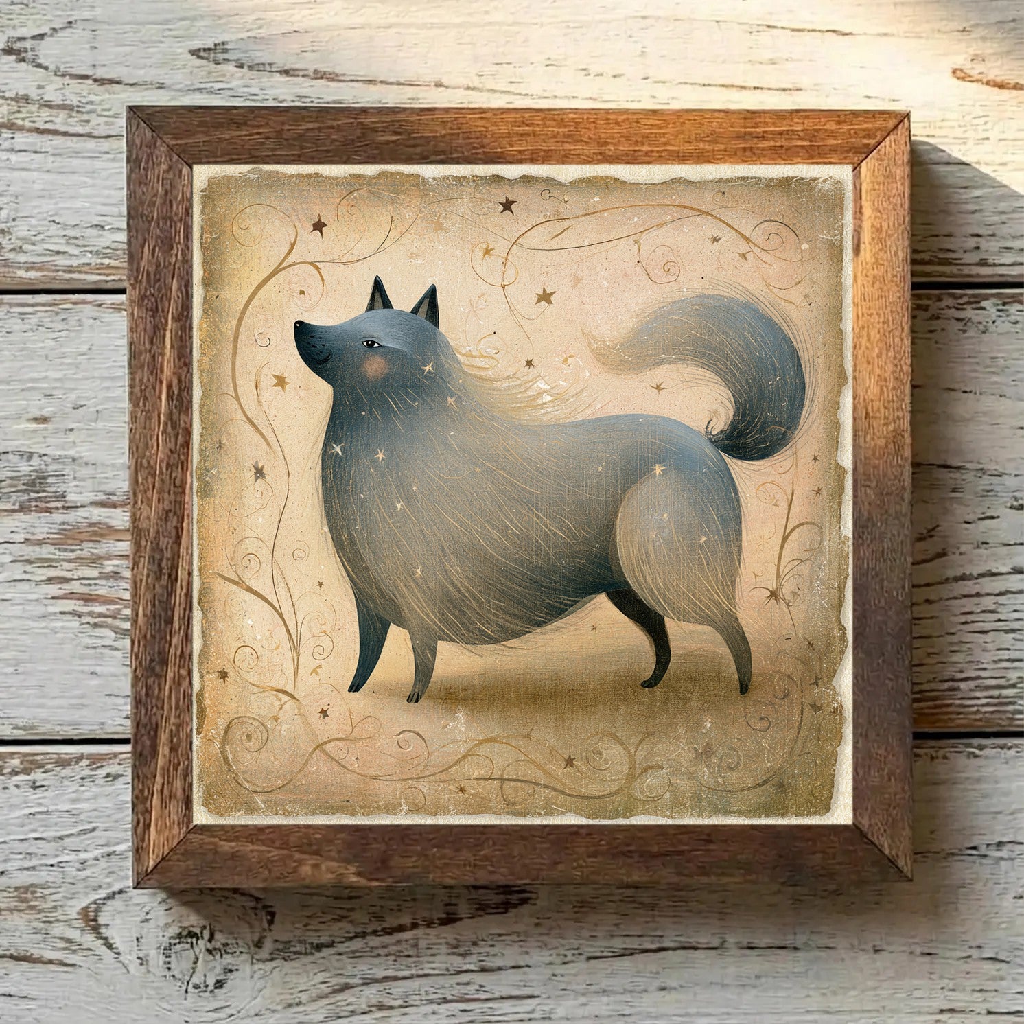 Keeshond Wolf-Gray - Variation 1