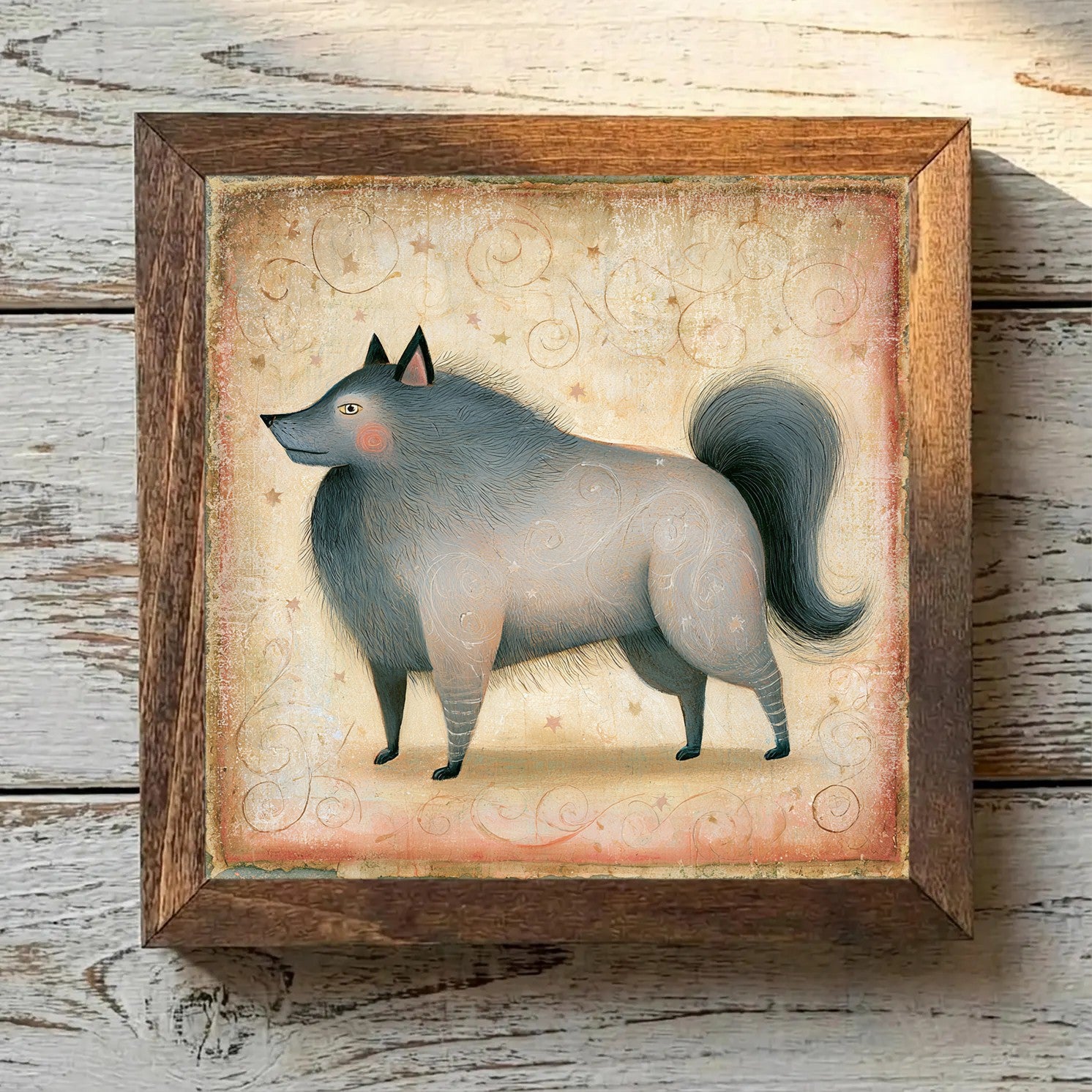 Keeshond Wolf-Gray - Variation 2