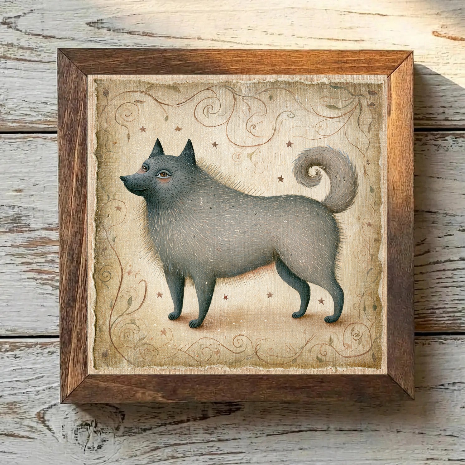 Keeshond Wolf-Gray - Variation 3