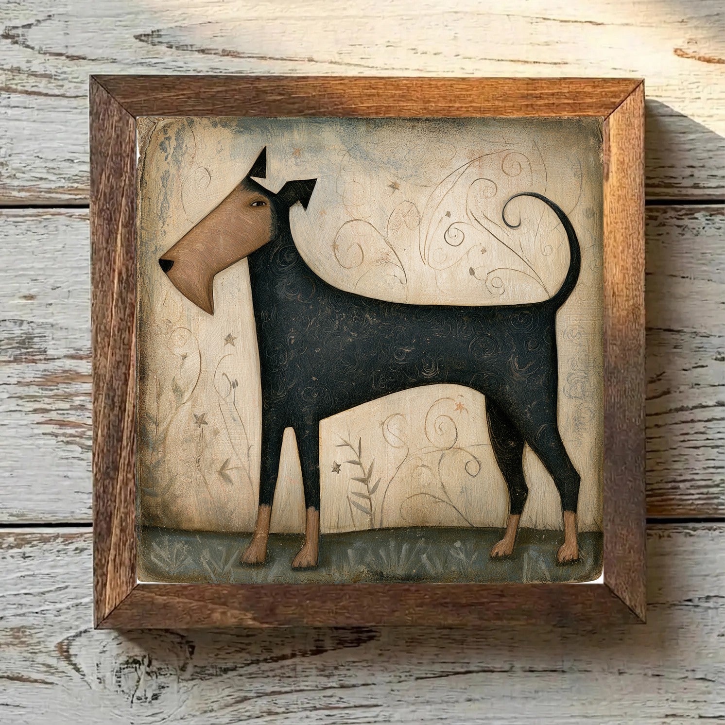 Lakeland Terrier Black & Tan - Variation 2