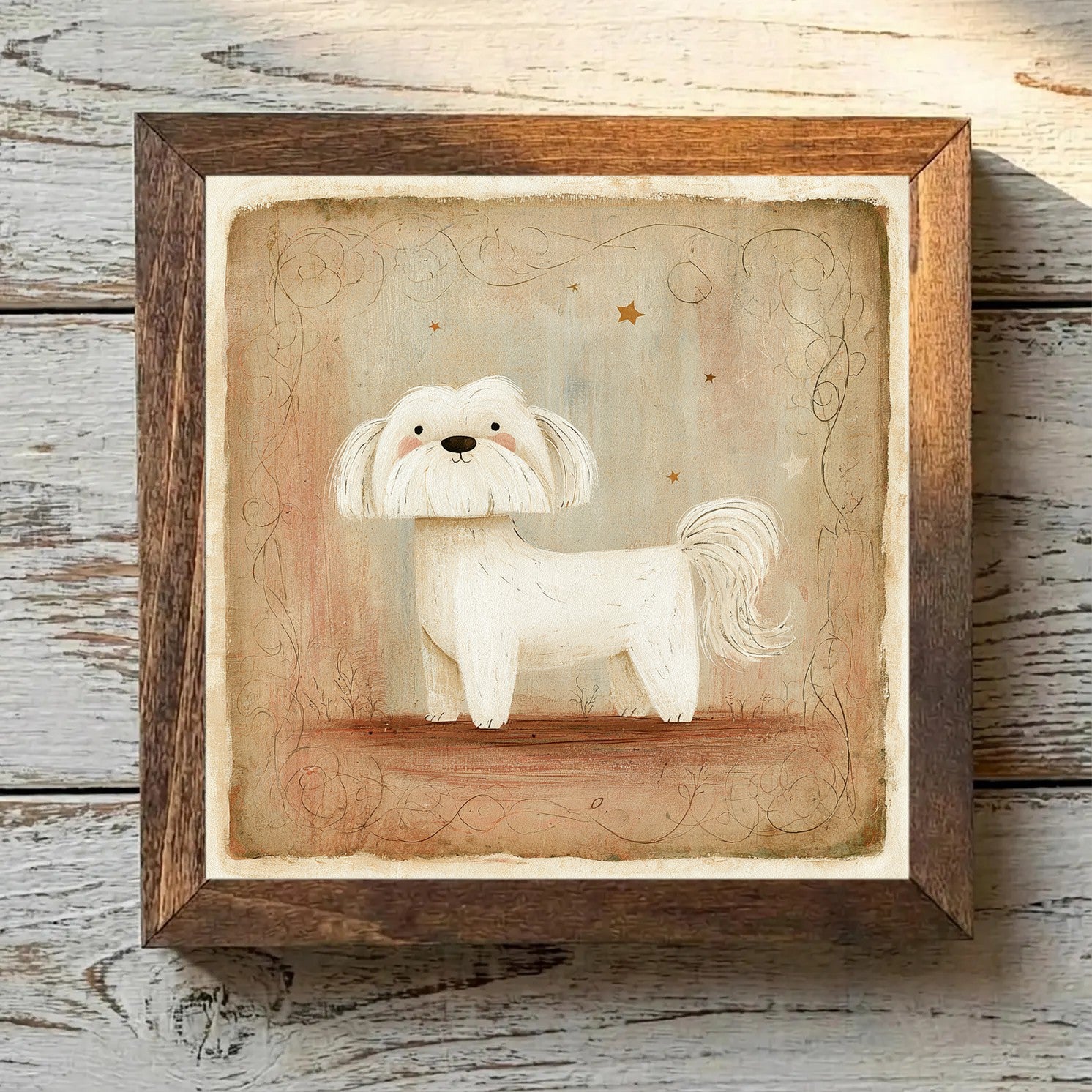Lhasa Apso White - Variation 2