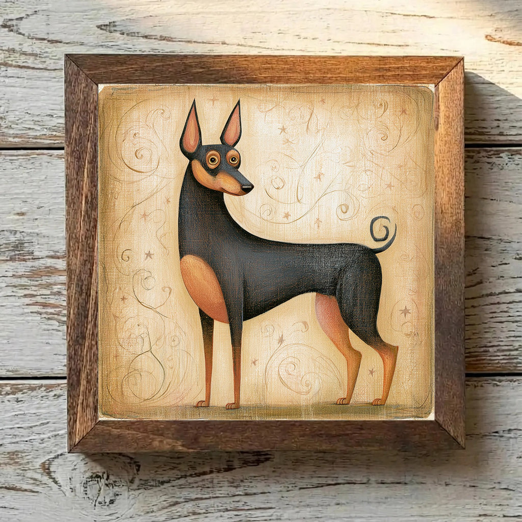 Manchester Terrier (Standard) - Black
  & Tan Black & Tan - Variation 2