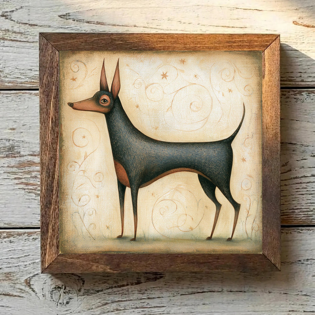 Miniature Pinscher Black & Rust - Variation 2