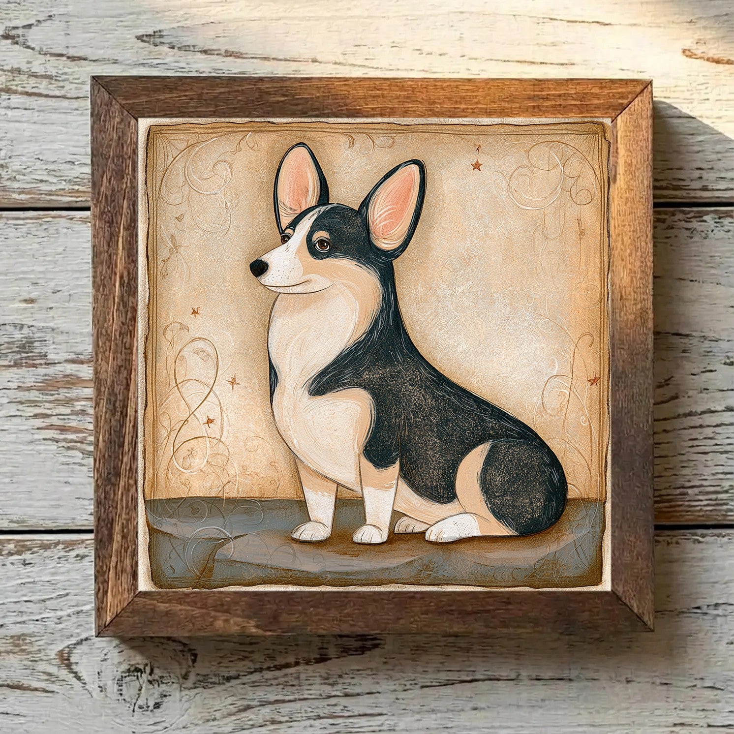 Pembroke Welsh Corgi Black & Tan - Variation 2