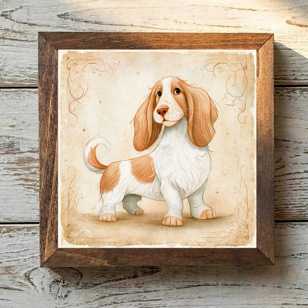 Petit Basset Griffon Vendéen White & Orange - Variation 1