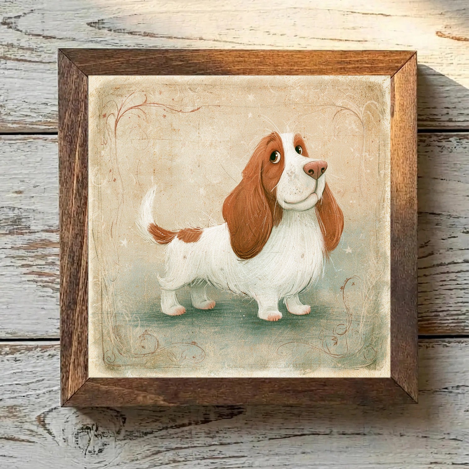 Petit Basset Griffon Vendéen White & Orange - Variation 4