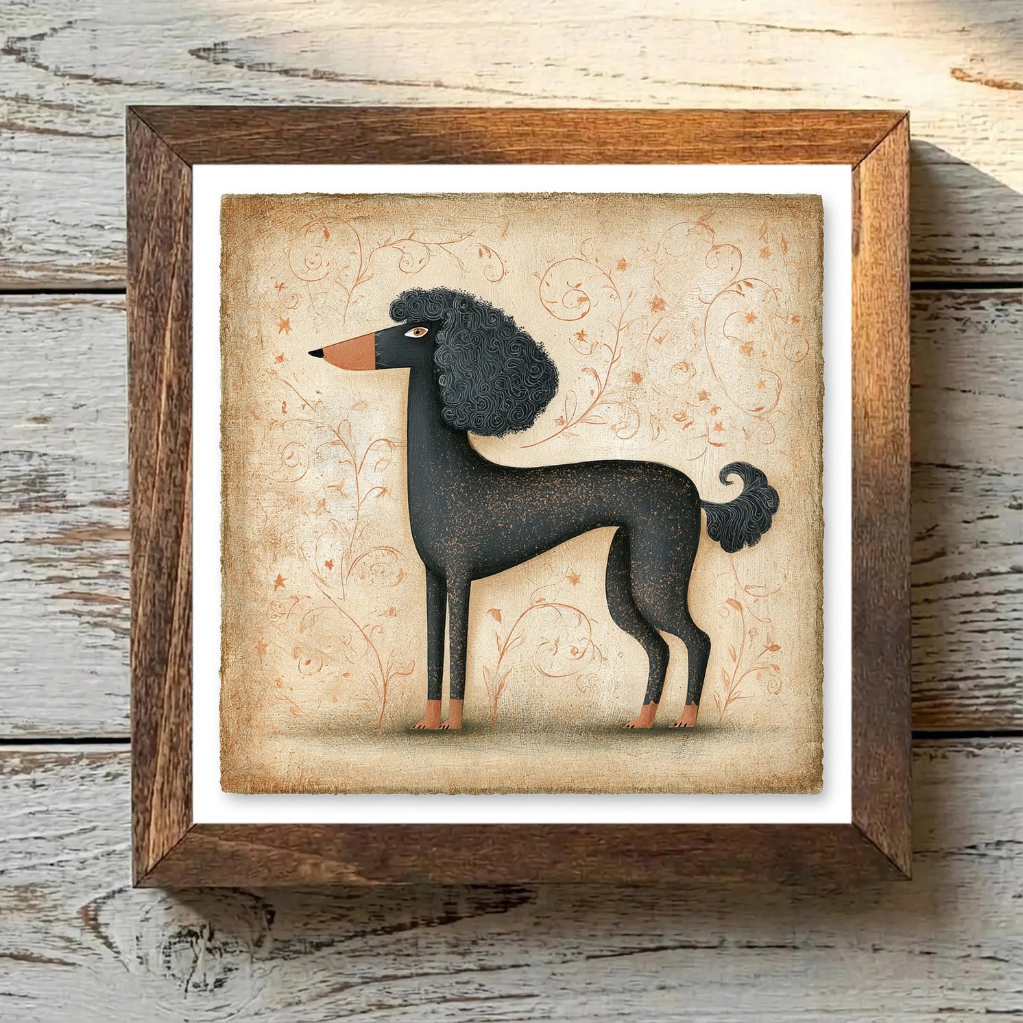 Poodle (Standard) Black - Variation 2