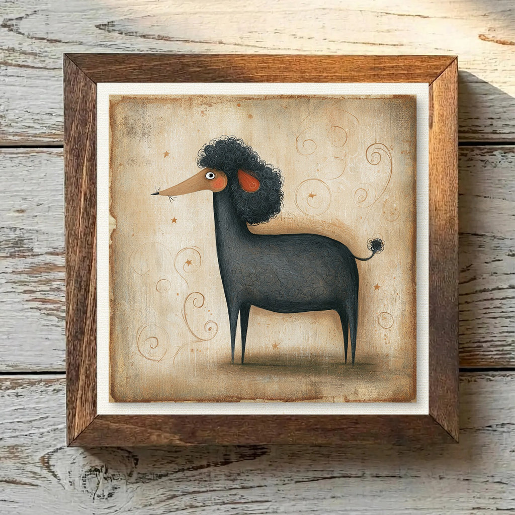 Poodle (Standard) Black - Variation 4