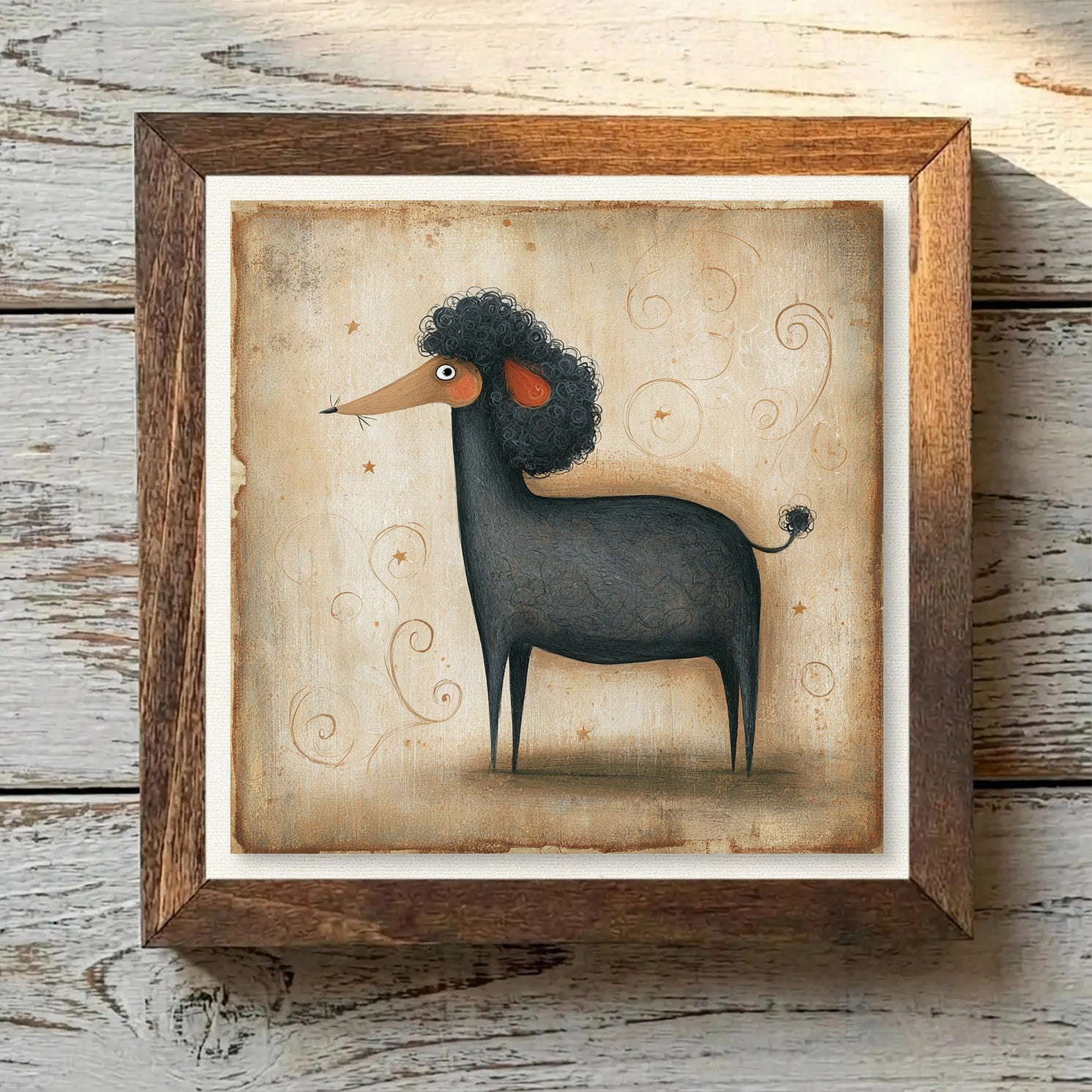 Poodle (Standard) Black - Variation 4