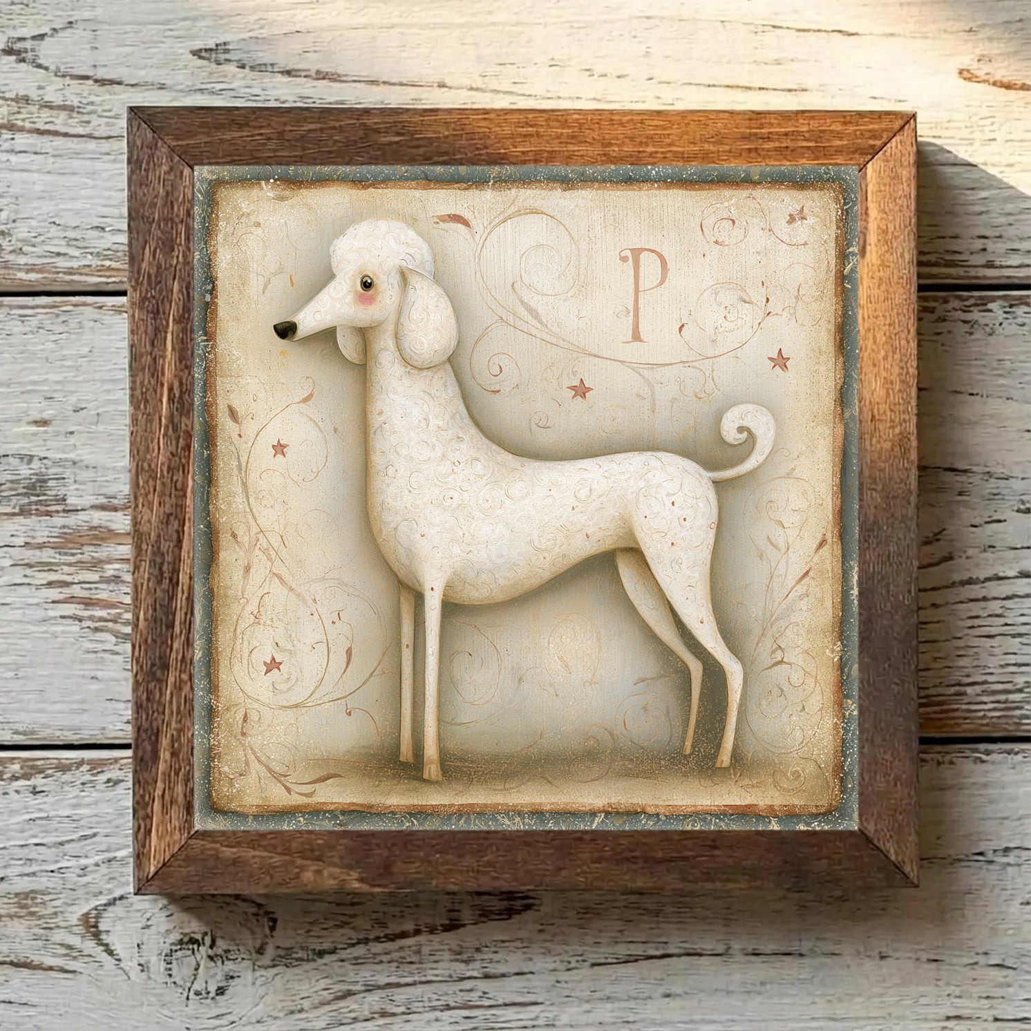 Poodle (Standard) White - Variation 1