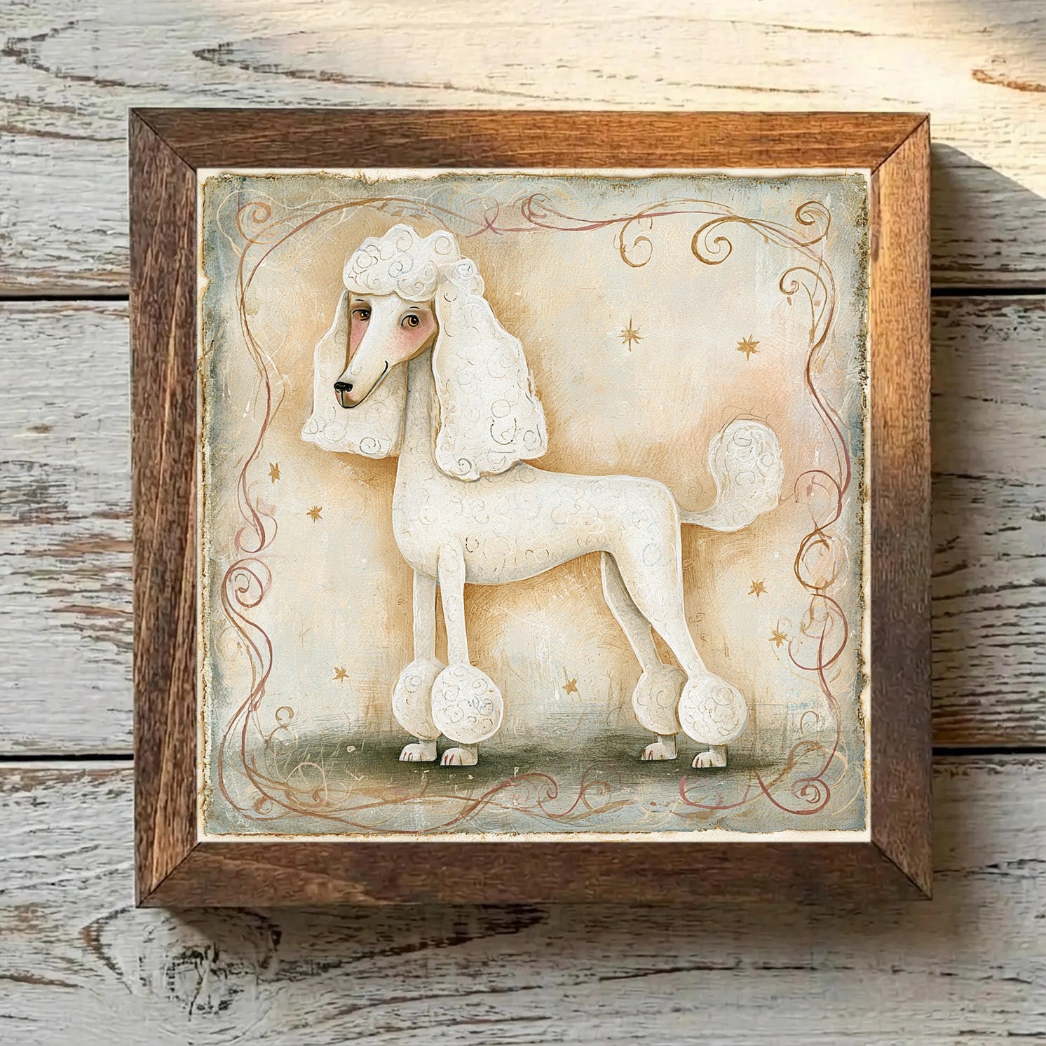 Poodle (Standard) White - Variation 2