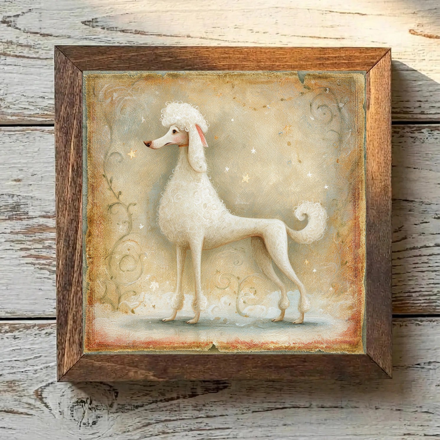 Poodle (Standard) White - Variation 3