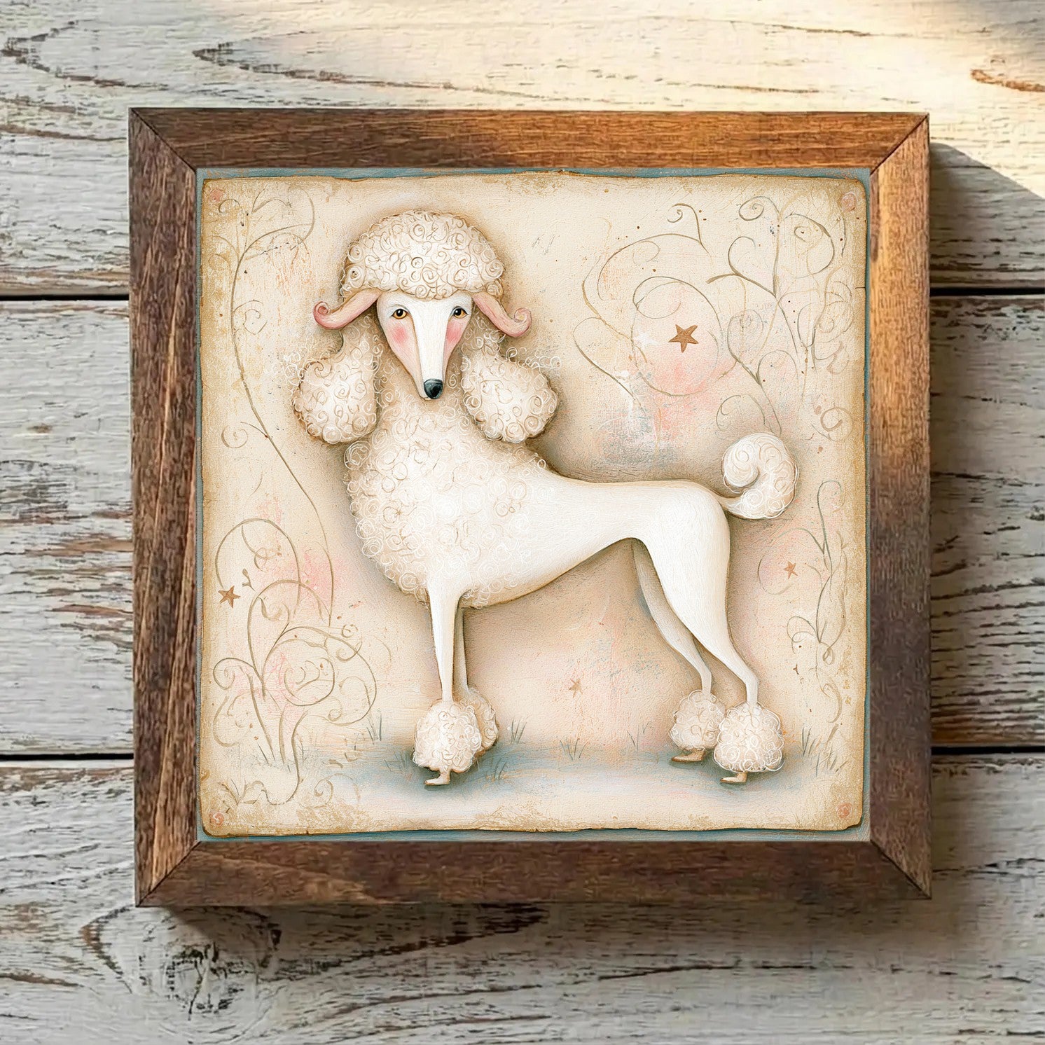Poodle (Standard) White - Variation 4