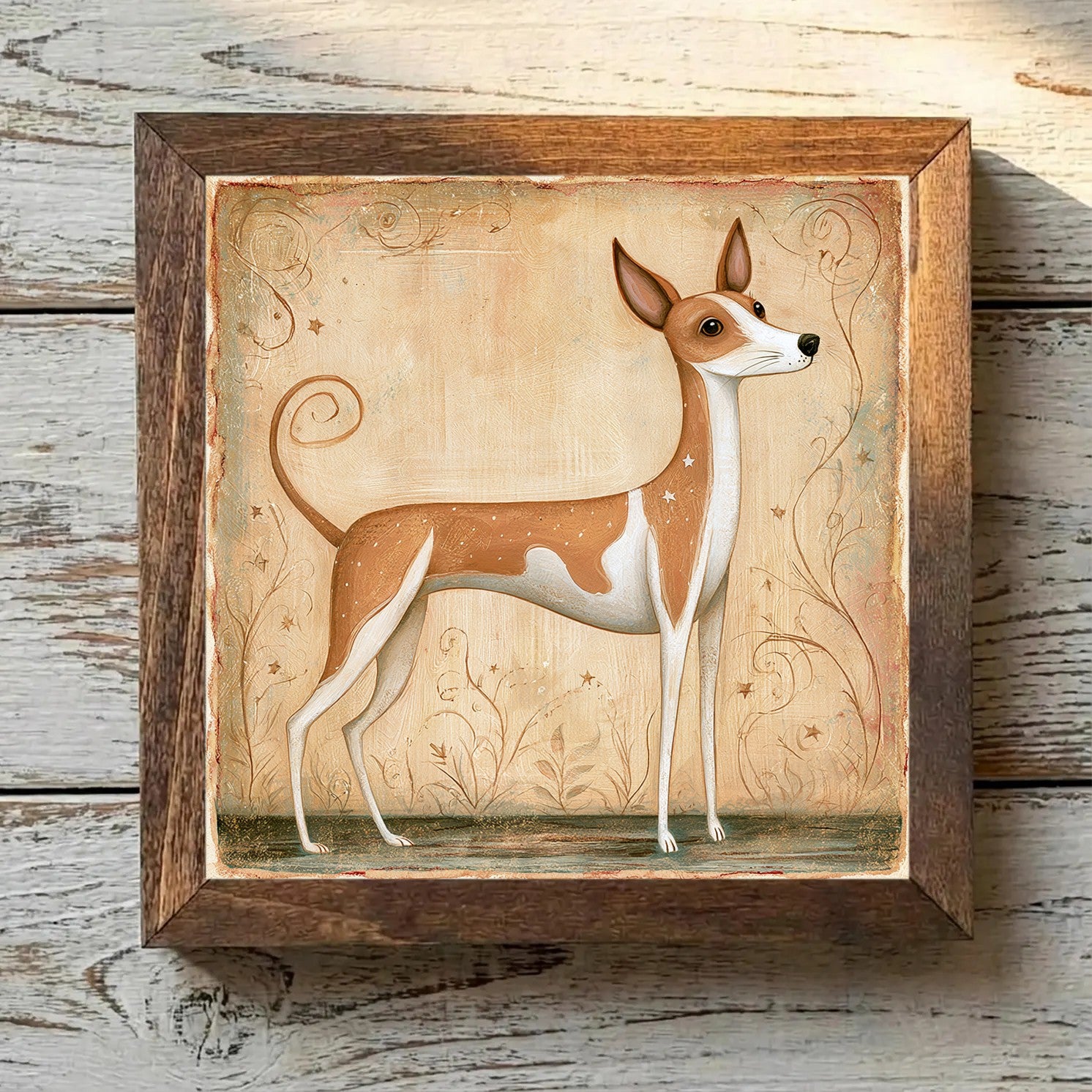 Rat Terrier Tan & White - Variation 2