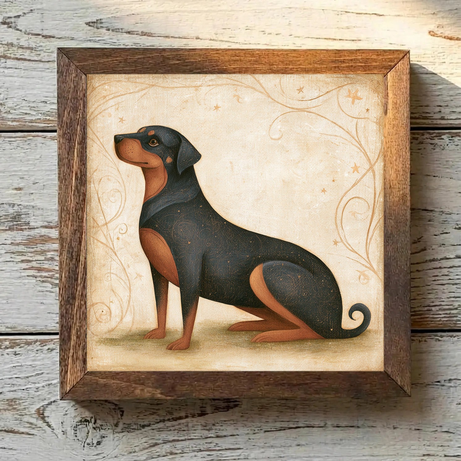 Rottweiler Black & Mahogany - Variation 2