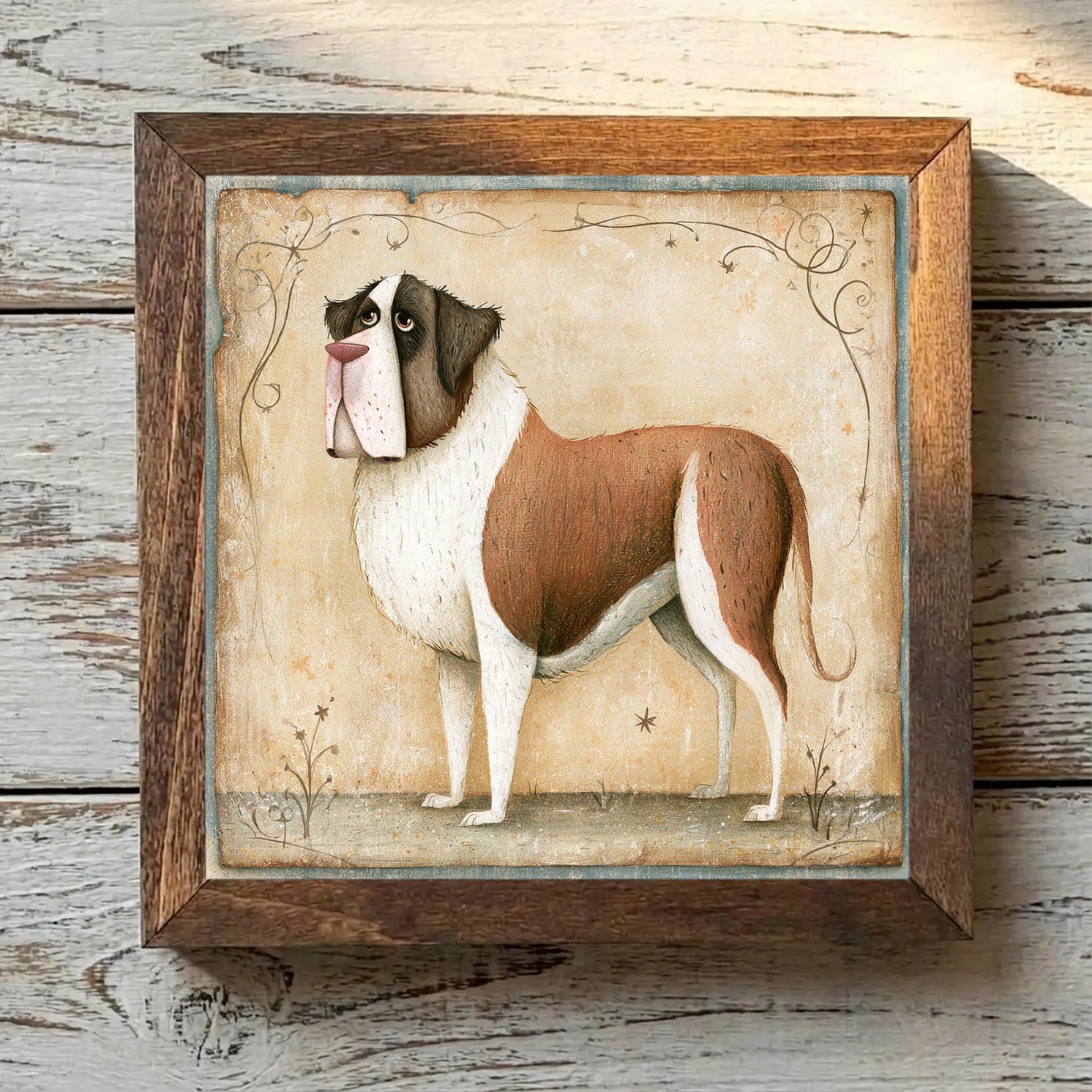 Saint Bernard Brown & White - Variation 1