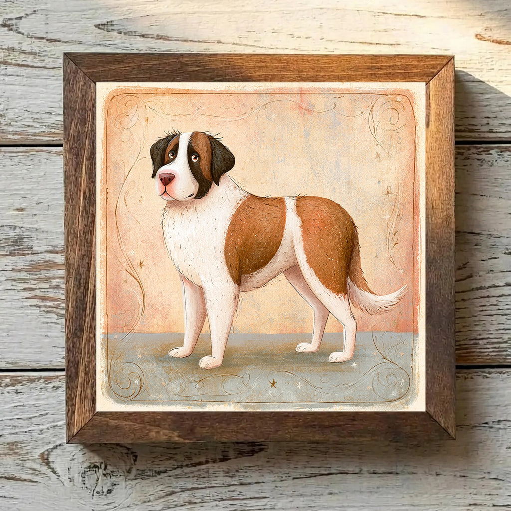 Saint Bernard Brown & White - Variation 2