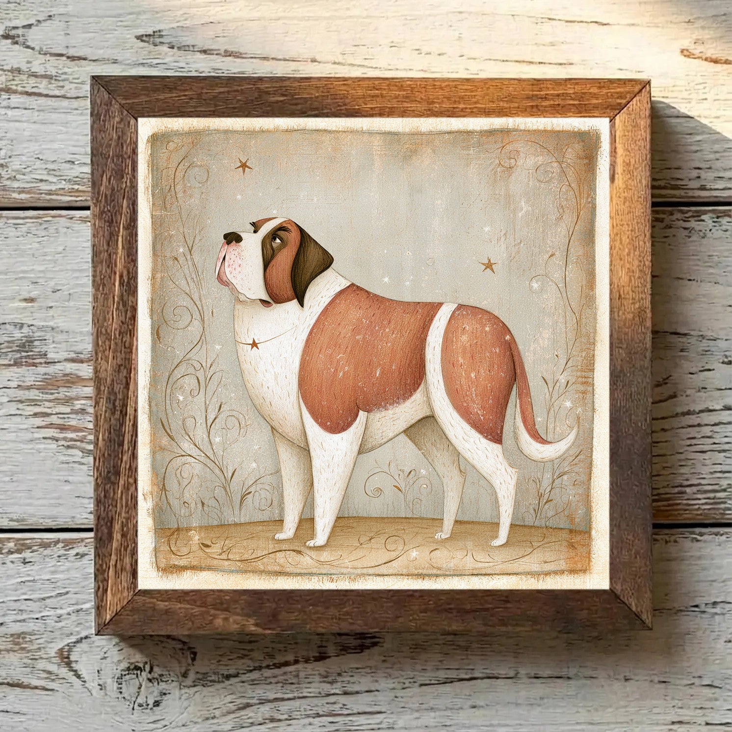 Saint Bernard Red & White - Variation 2