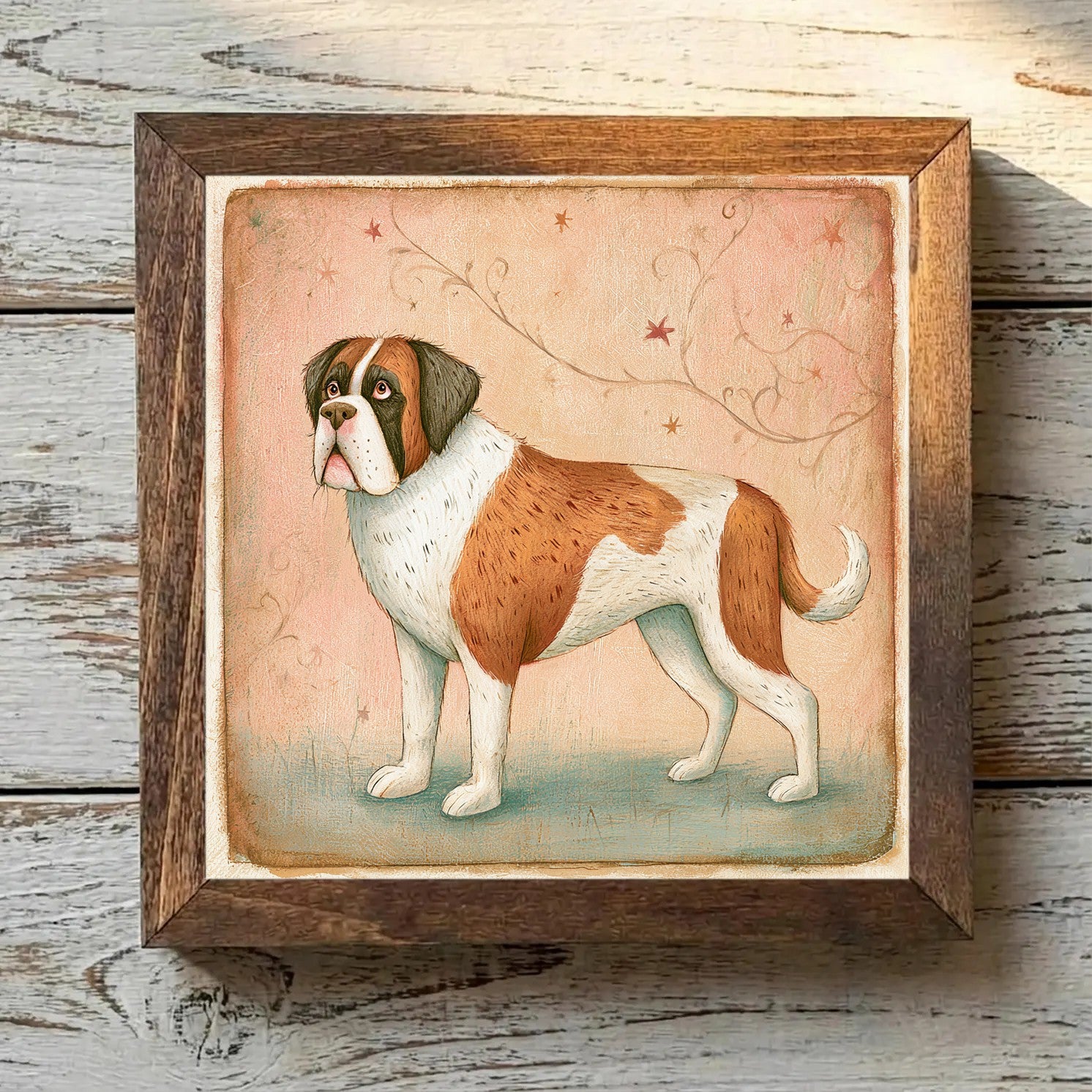 Saint Bernard Red & White - Variation 3