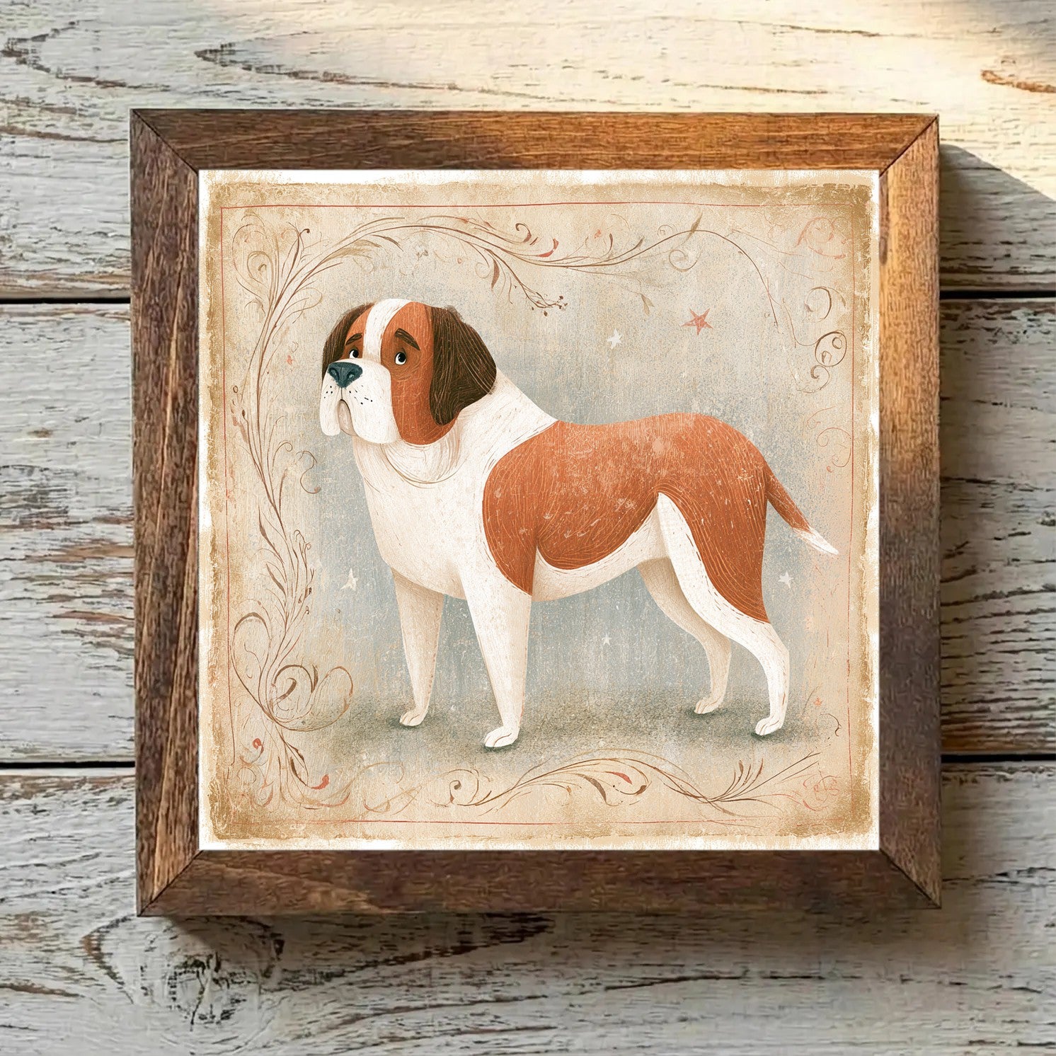 Saint Bernard Red & White - Variation 4