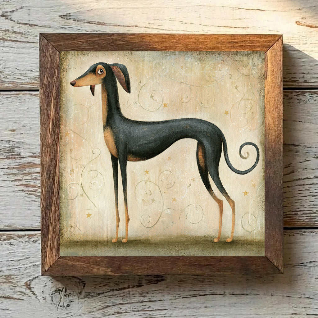 Saluki Black & Tan - Variation 1