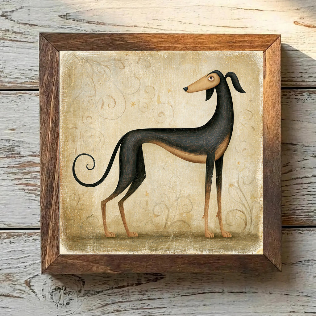 Saluki Black & Tan - Variation 2