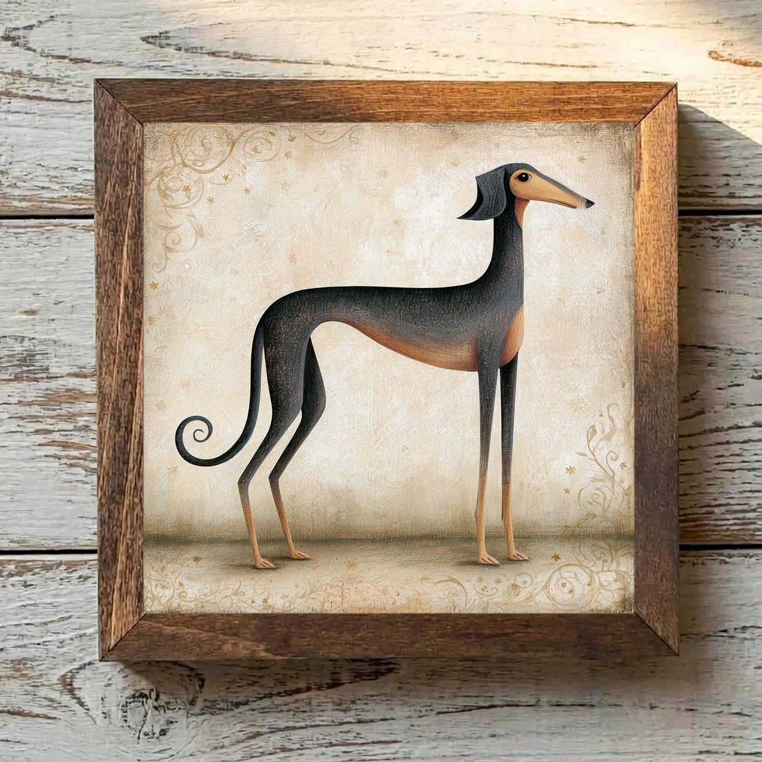 Saluki Black & Tan - Variation 4