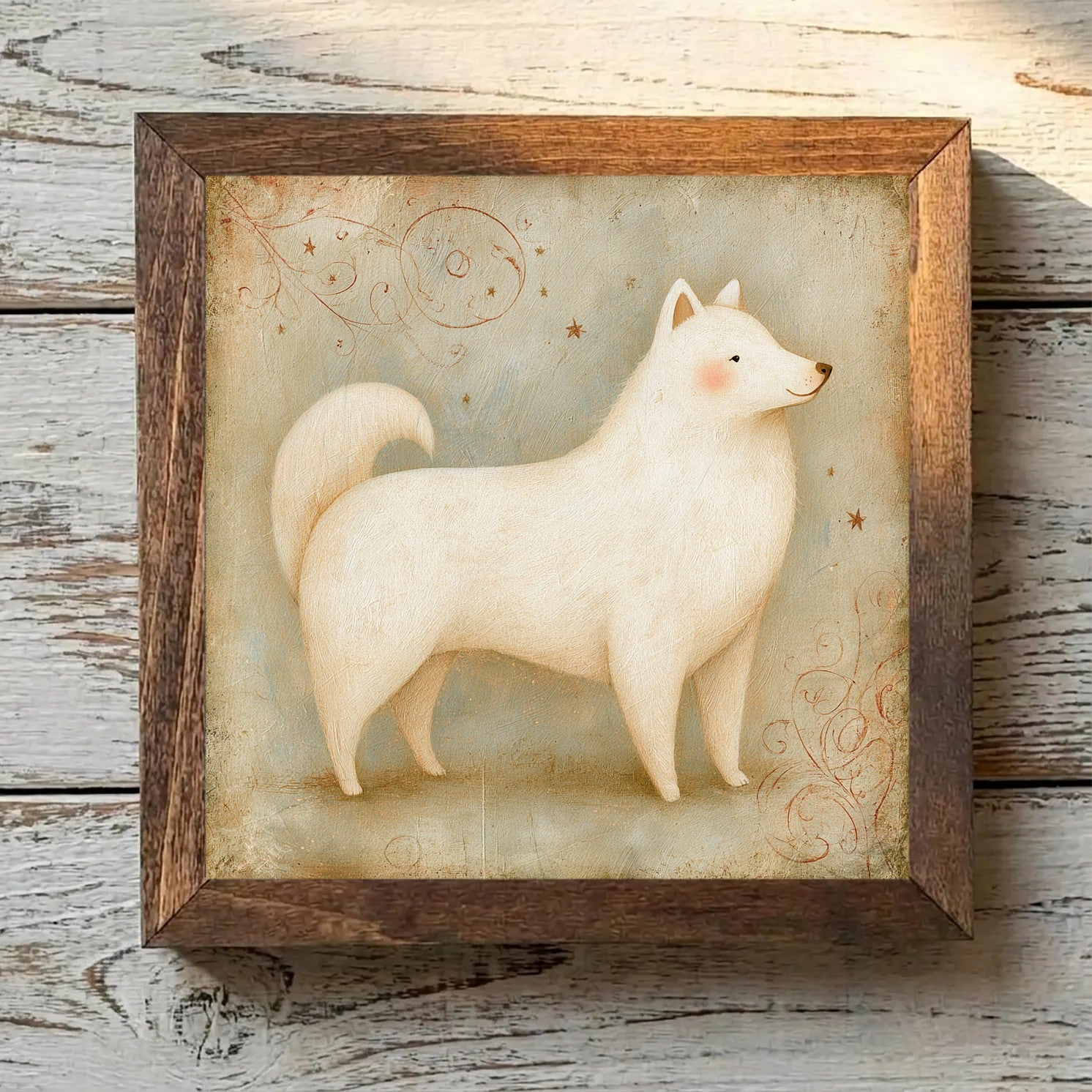 Samoyed White & Biscuit - Variation 2