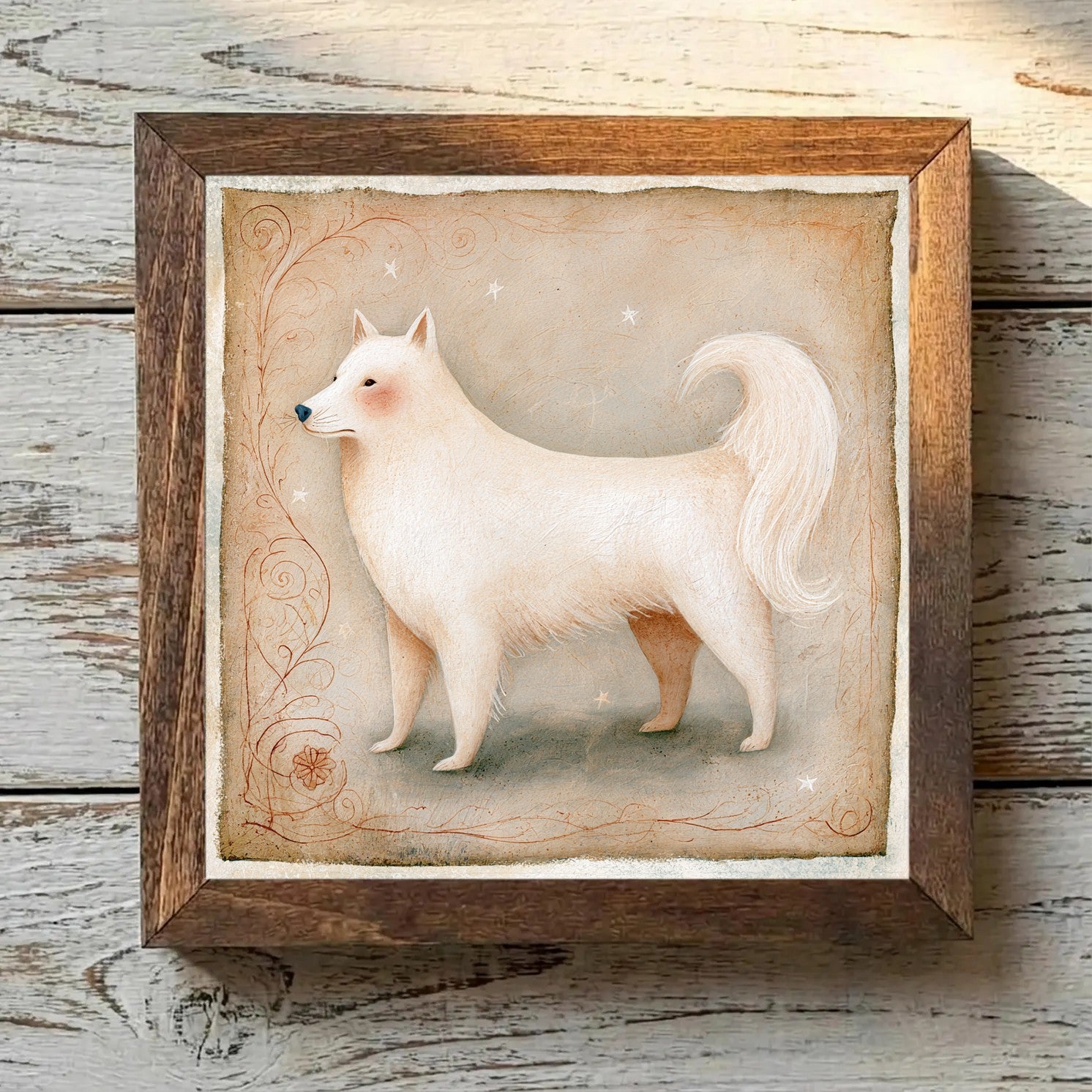 Samoyed White & Biscuit - Variation 4