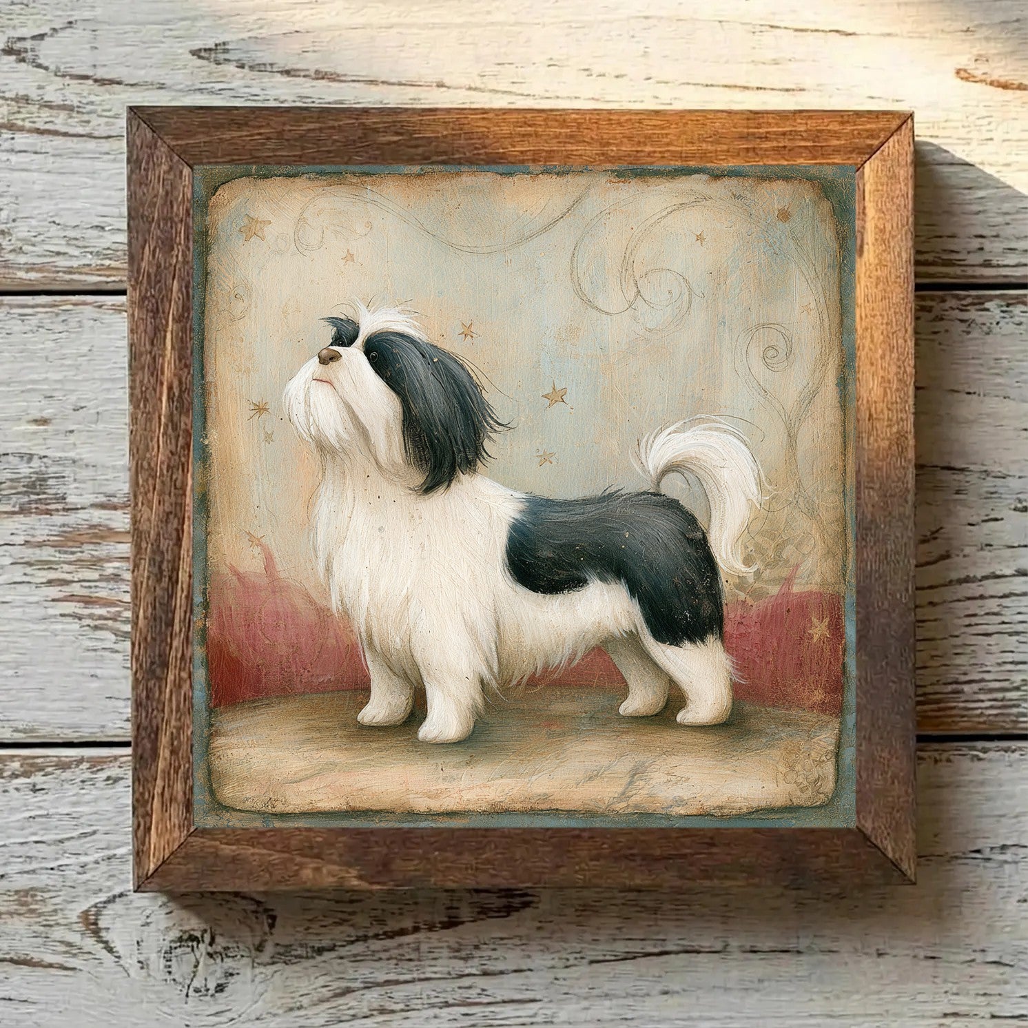 Shih Tzu Black & White - Variation 2