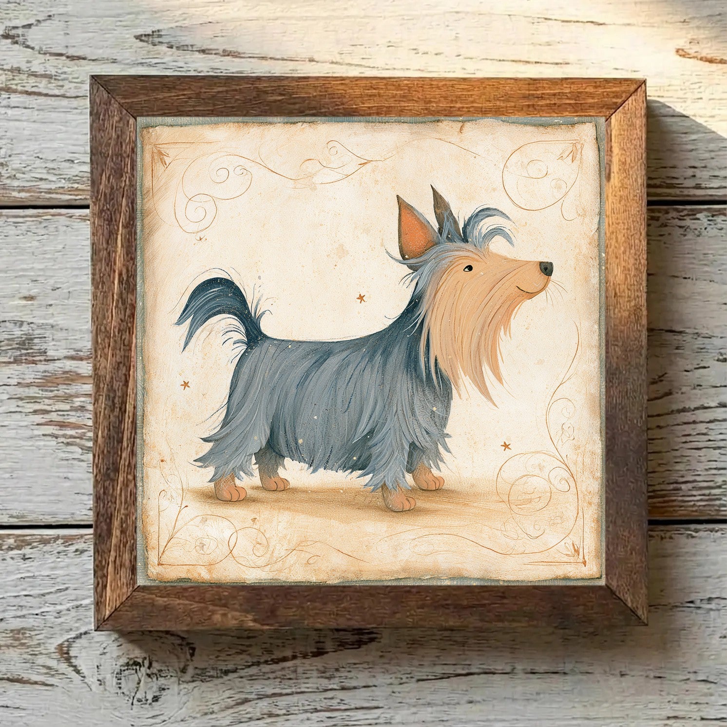 Silky Terrier Gray Blue & Tan - Variation 4