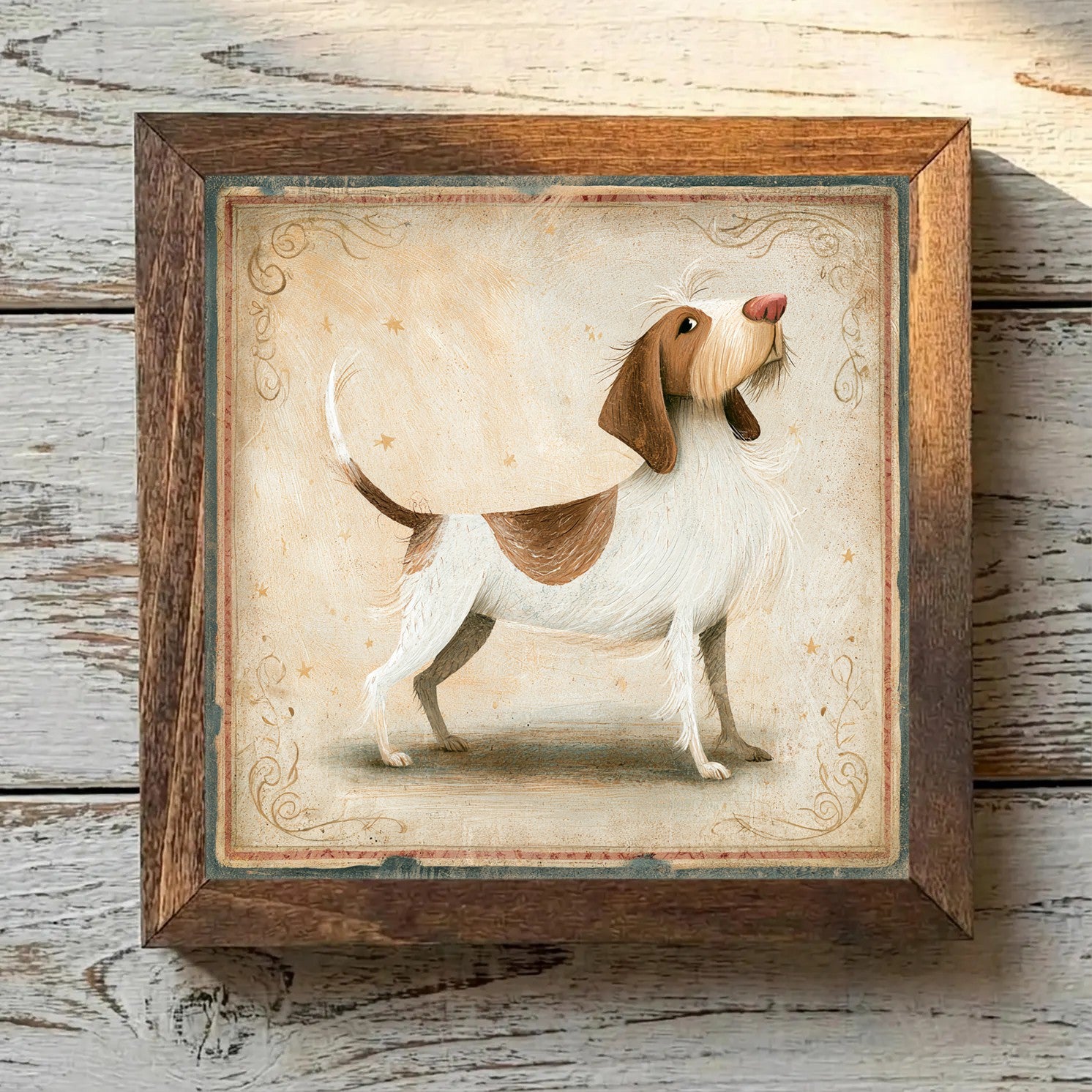 Spinone Italiano White & Brown - Variation 1