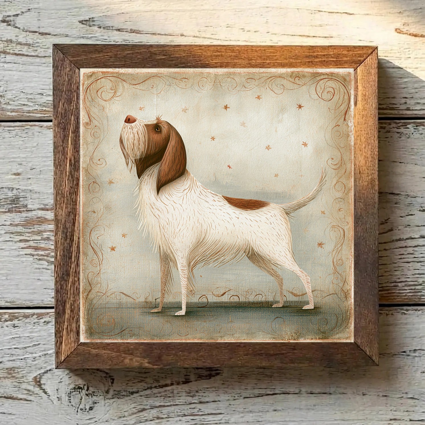 Spinone Italiano White & Brown - Variation 2