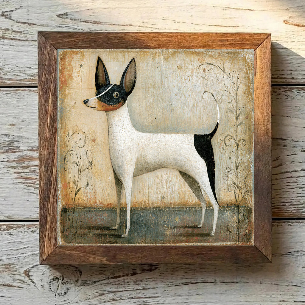 Toy Fox Terrier White & Black - Variation 1