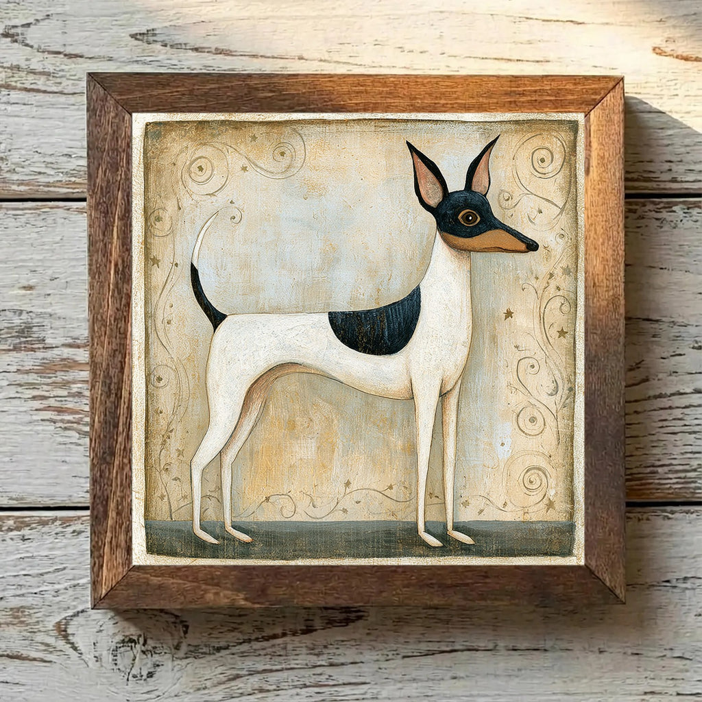 Toy Fox Terrier White & Black - Variation 3