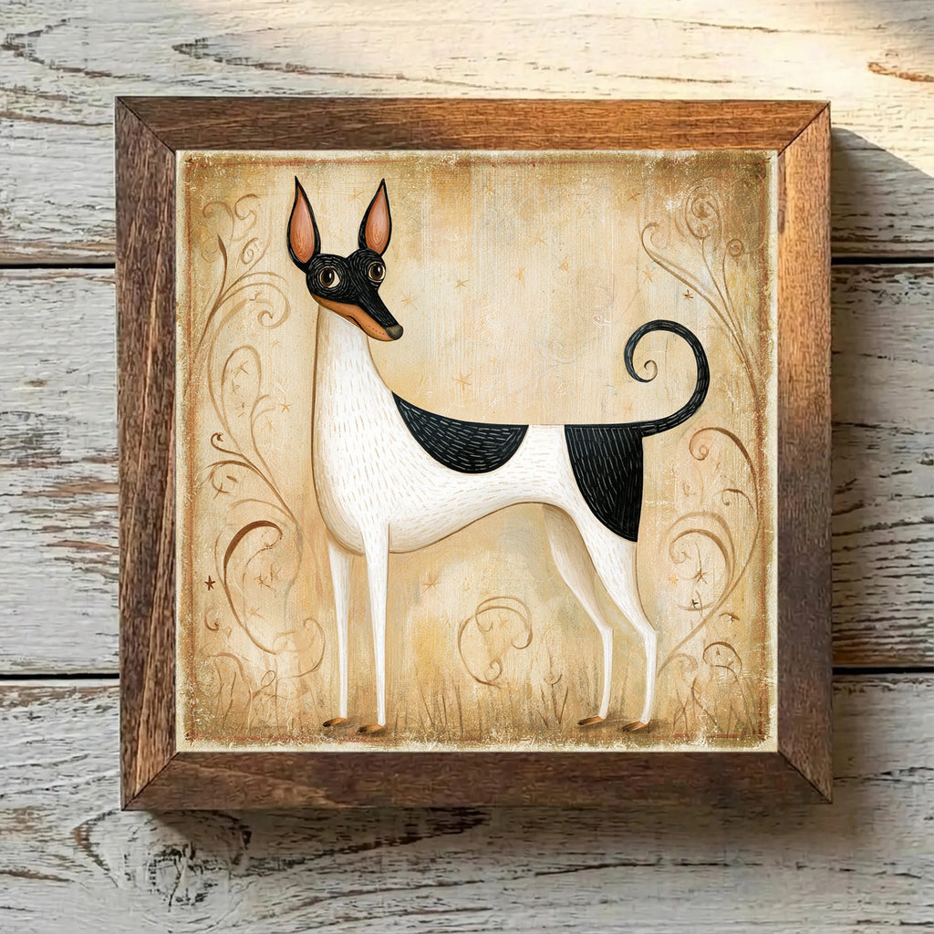 Toy Fox Terrier White & Black - Variation 4