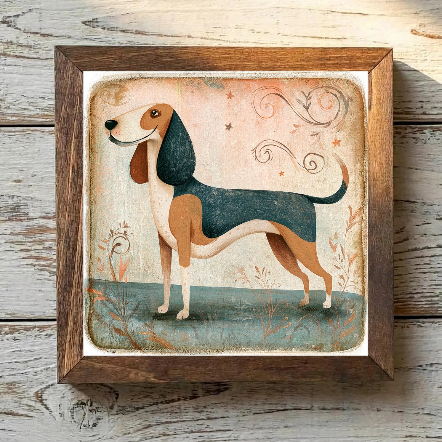 Treeing Walker Coonhound Tricolor - Variation 1