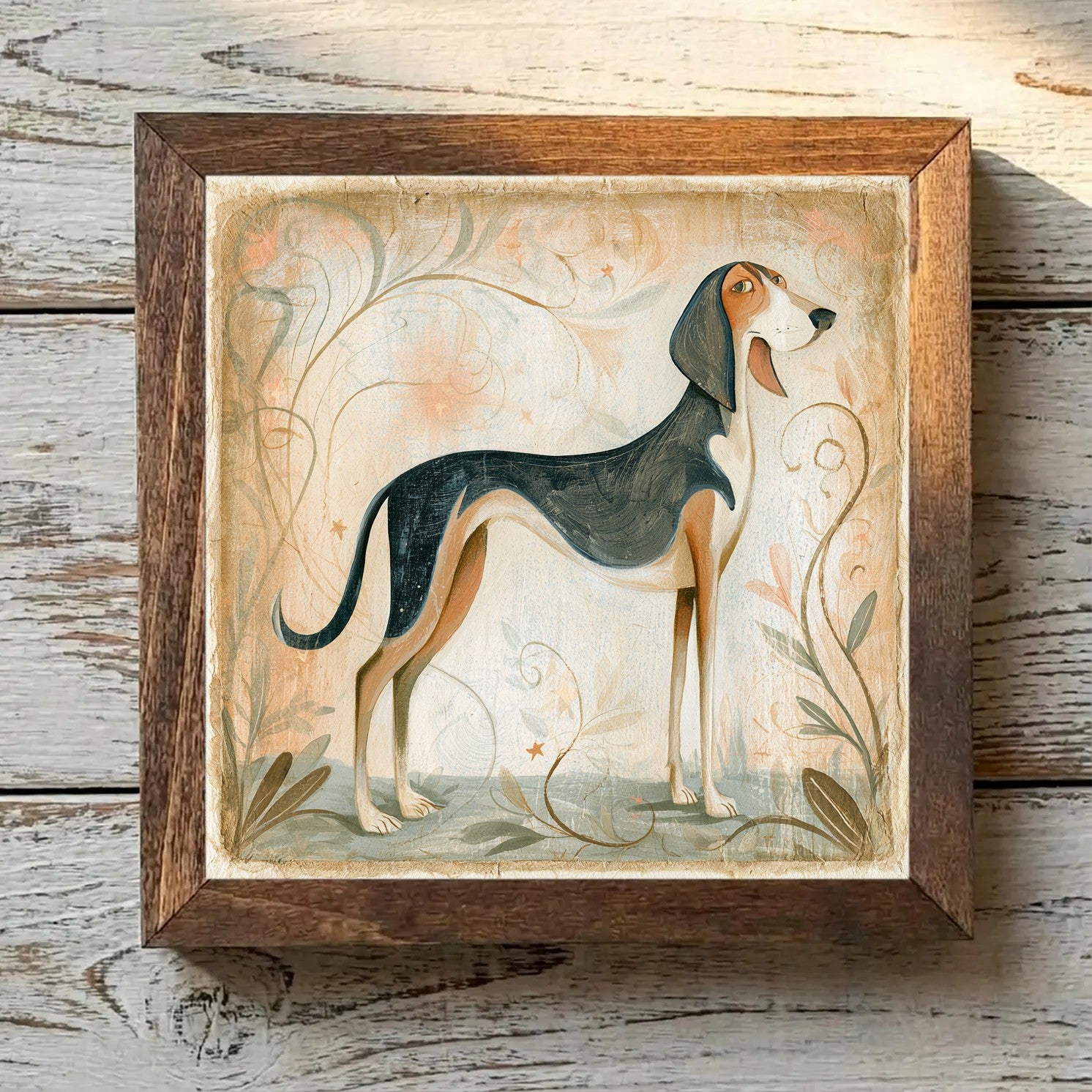 Treeing Walker Coonhound Tricolor - Variation 2