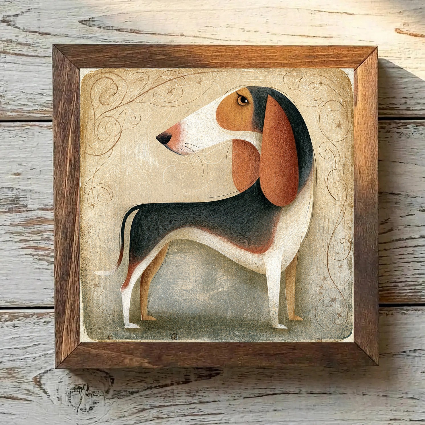 Treeing Walker Coonhound Tricolor - Variation 4