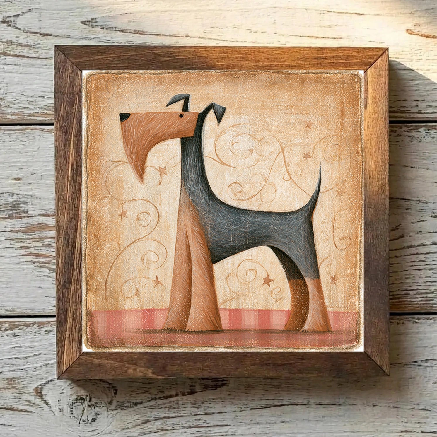 Welsh Terrier Grizzle & Tan - Variation 1