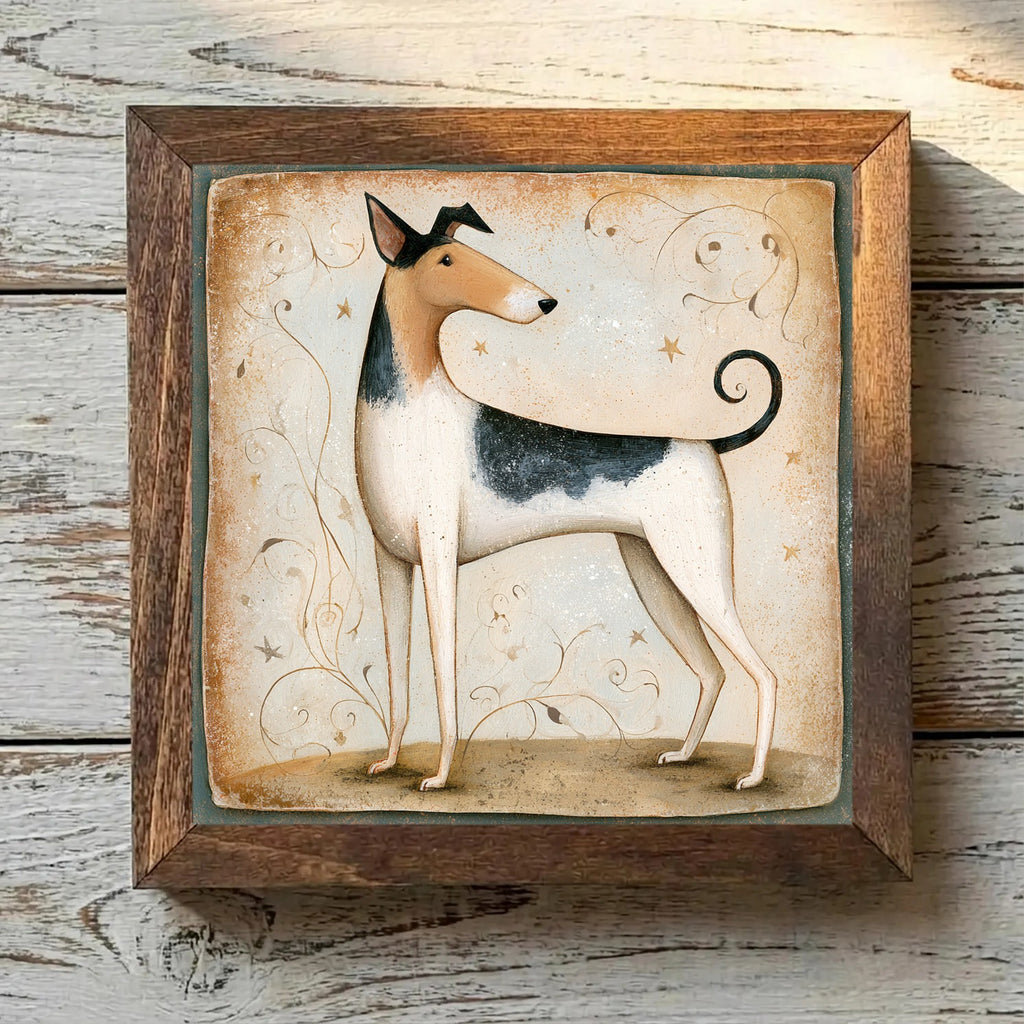 Wire Fox Terrier White, Black & Tan - Variation 4