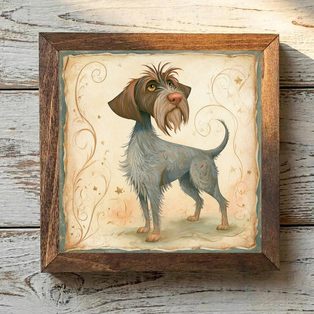 Wirehaired Pointing Griffon Steel Gray & Brown - Variation 2