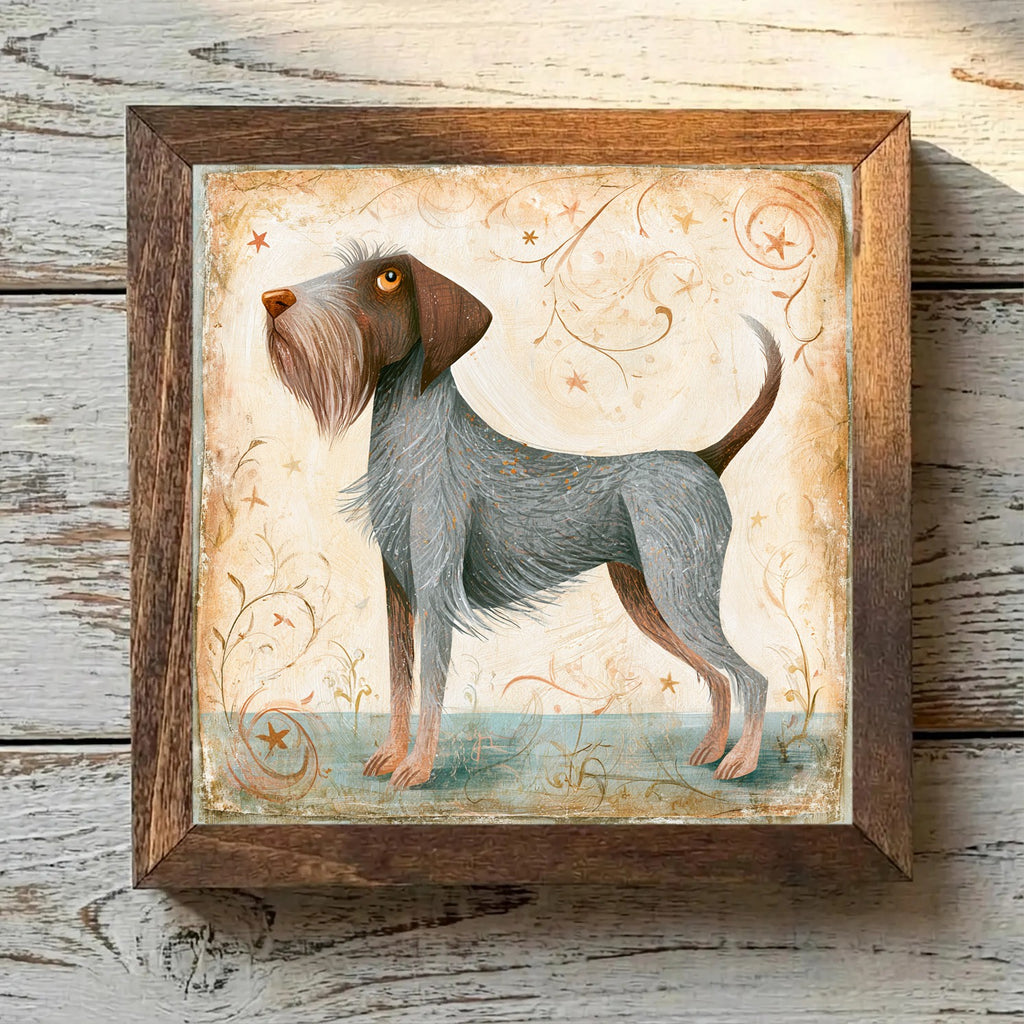 Wirehaired Pointing Griffon Steel Gray & Brown - Variation 3