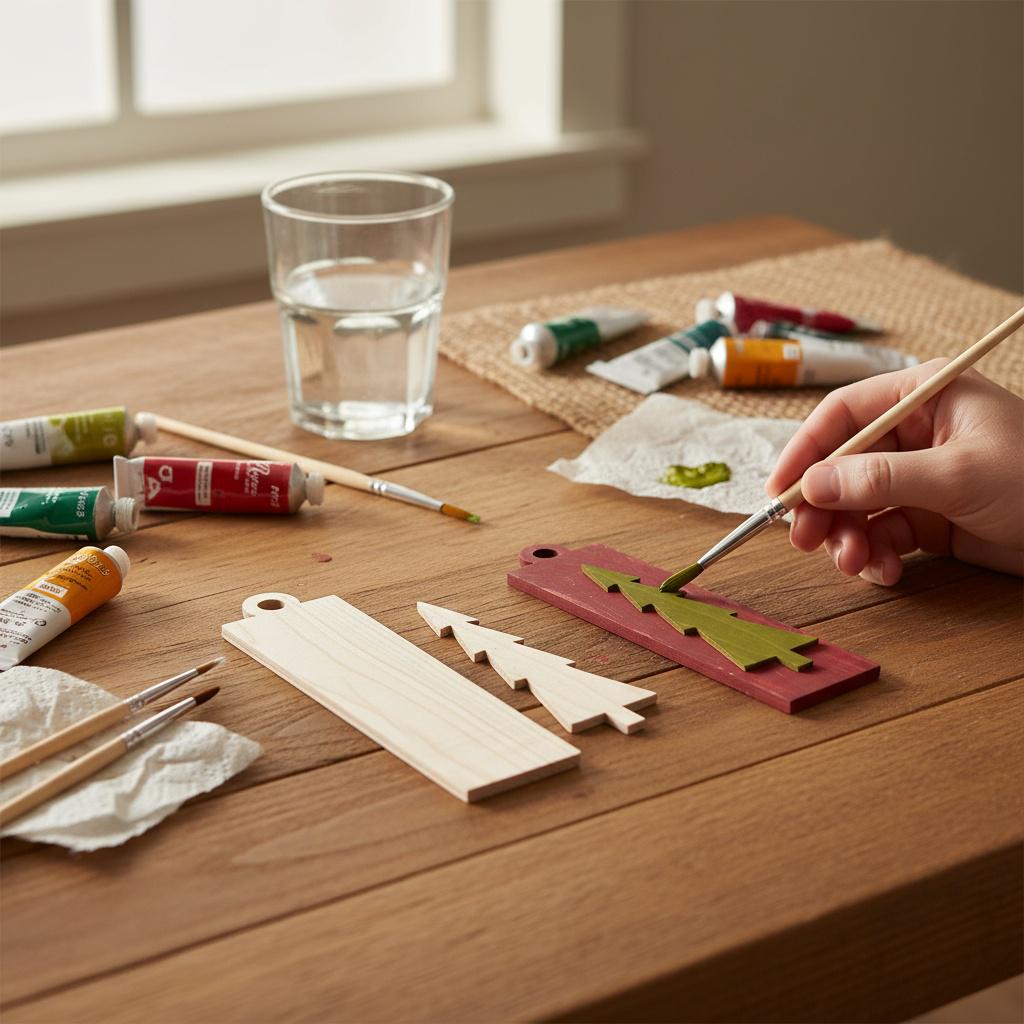 DIY Christmas Tree Ornaments - Blank Single or Bulk Christmas Ornament Handcrafted Bulk Wholesale DIY Unpainted Paint Party Family Craft