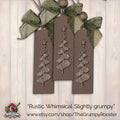 Natural Brown Cozy Winter Tree Decor Ornament, Wood Holiday Decor, christmas tree decoration, wood holiday ornament, Single or Bulk Qty