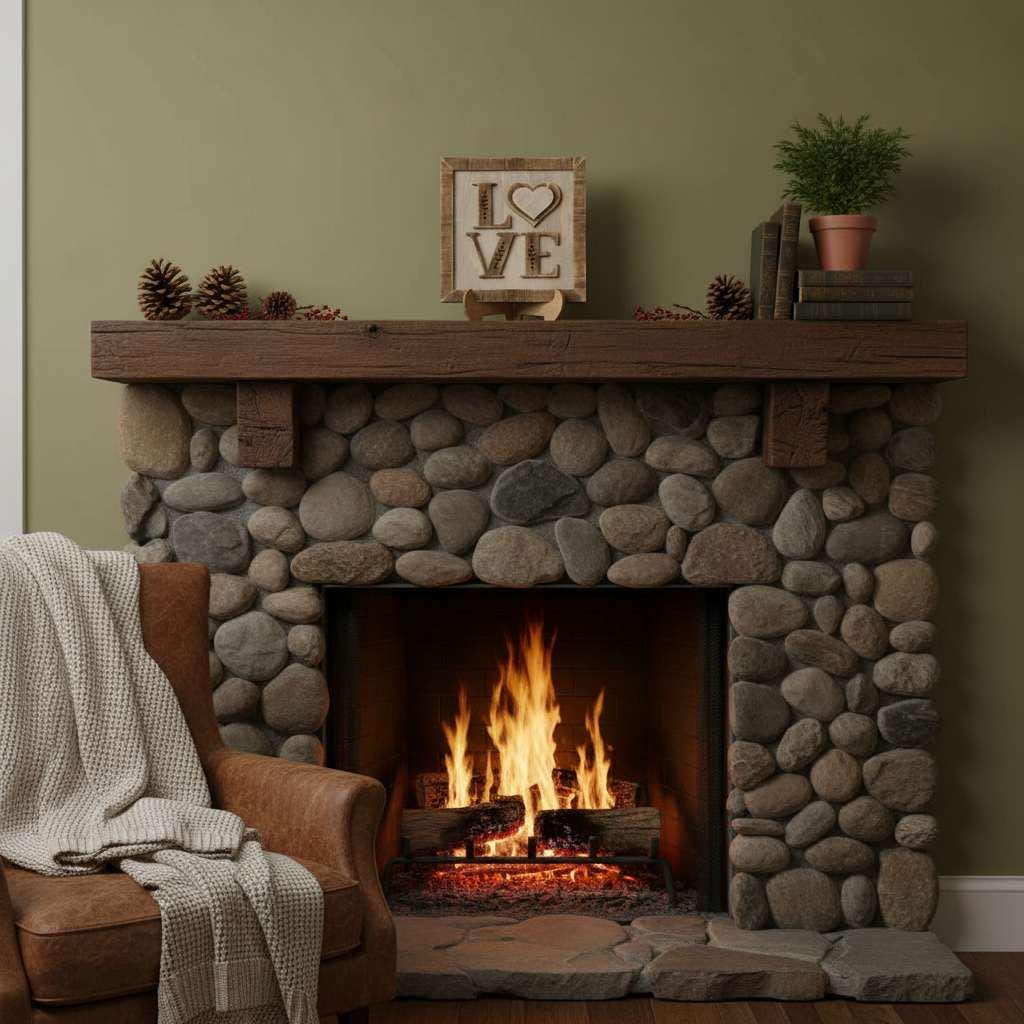 Mini LOVE Sign with Easel – 5.5” Square Shelf Decor – Rustic Farmhouse Tiered Tray Valentine Decor